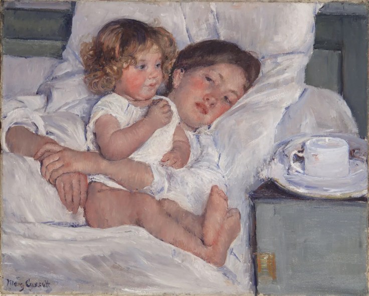 Mary Cassatt, Breakfast in Bed, 1897. Oil on canvas, 23 x 29 in. The Huntington Library, Art Collections, and Botanical Gardens.